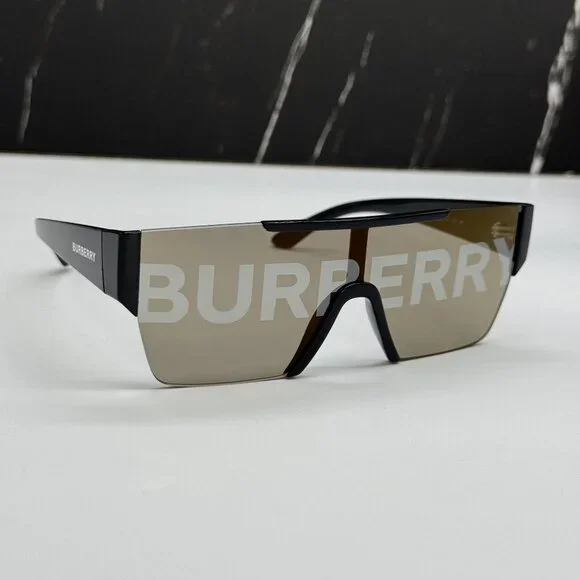NEW BURBERRY BE4291 3001/G UNISEX SHIELD SUNGLASSES BURBERRY display picture 3